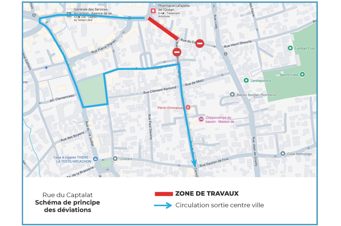 INFO TRAVAUX RUE DU CAPTALAT